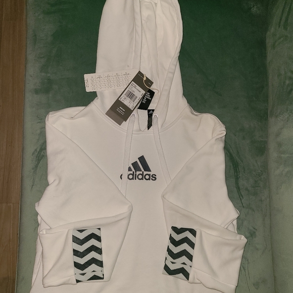 adidas Women's Gbl Crop Hooded Sweatshirt - Picture 2 of 5